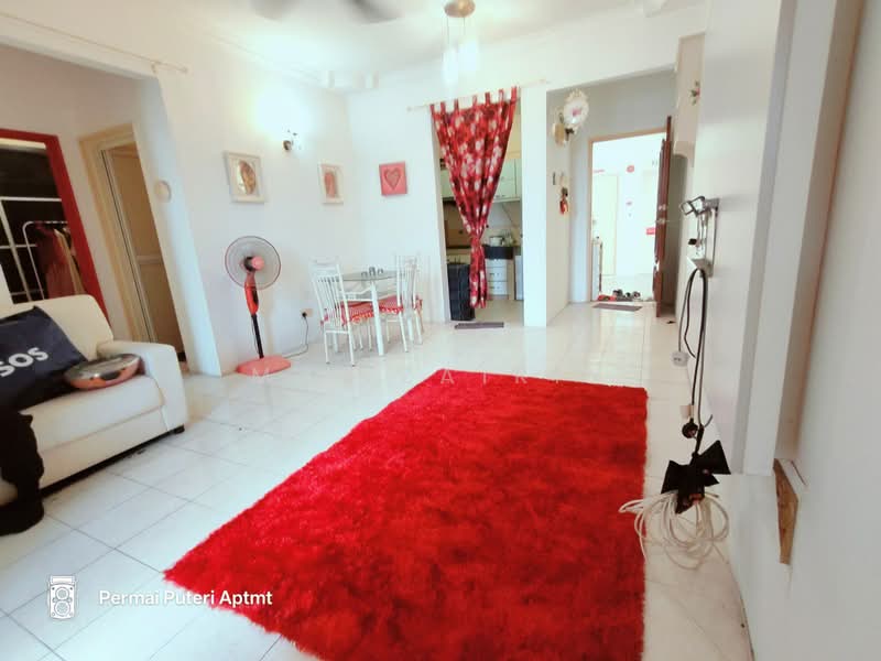Apartment for Sale at Pangsapuri Permai Puteri - M.J Zairin - Living Room - PropertyGuru.com.my