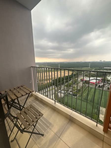 Service Residence for Rent at The Amber Residence @ TwentyFive.7 - John Tee - Balcony - PropertyGuru.com.my