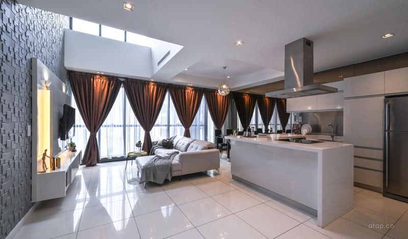 Service Residence for Sale at Conezion Residences - Evelyn . - Living Room - PropertyGuru.com.my