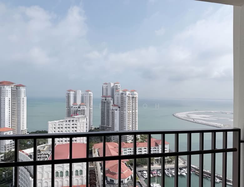 Service Residence for Rent at Straits Residences - Even Goh - Balcony View - PropertyGuru.com.my