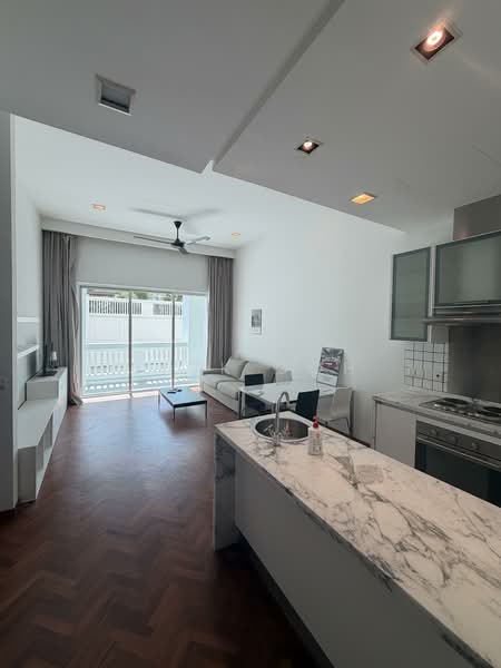 Service Residence for Sale at Straits Quay (The Suites at Waterside) - Rick Goh - Living Room - PropertyGuru.com.my