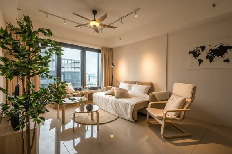 Service Residence for Sale at Mesahill - Evelyn . - Living Room - PropertyGuru.com.my