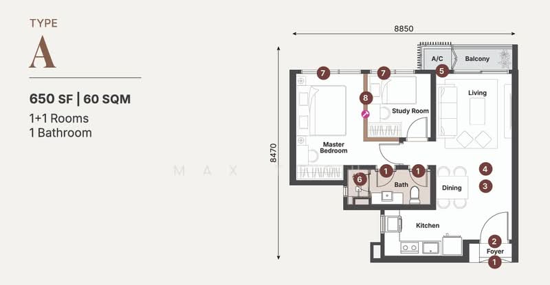 Sunway Cochrane untuk Untuk Dijual - RM 1,250,000, Mac 2026 - PropertyGuru.com.my