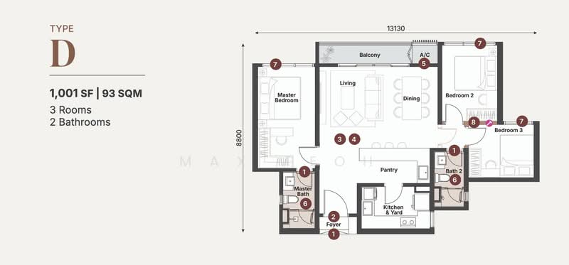Sunway Cochrane untuk Untuk Dijual - RM 998,000, Mac 2026 - PropertyGuru.com.my