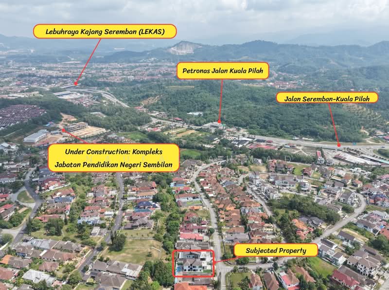 Bungalow for Sale in Lavender Heights (Senawang) - Naufal Ahmad Azahari - Drone view (Left zoom out) - PropertyGuru.com.my