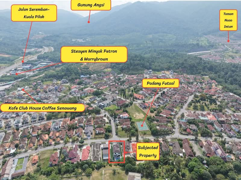 Bungalow for Sale in Lavender Heights (Senawang) - Naufal Ahmad Azahari - Drone view (Rear zoom out) - PropertyGuru.com.my