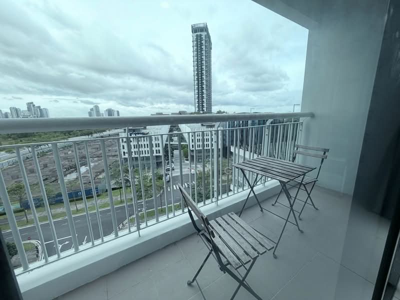 Servis Apartment untuk Dijual di Teega Suites - Yucong . - Balcony - PropertyGuru.com.my