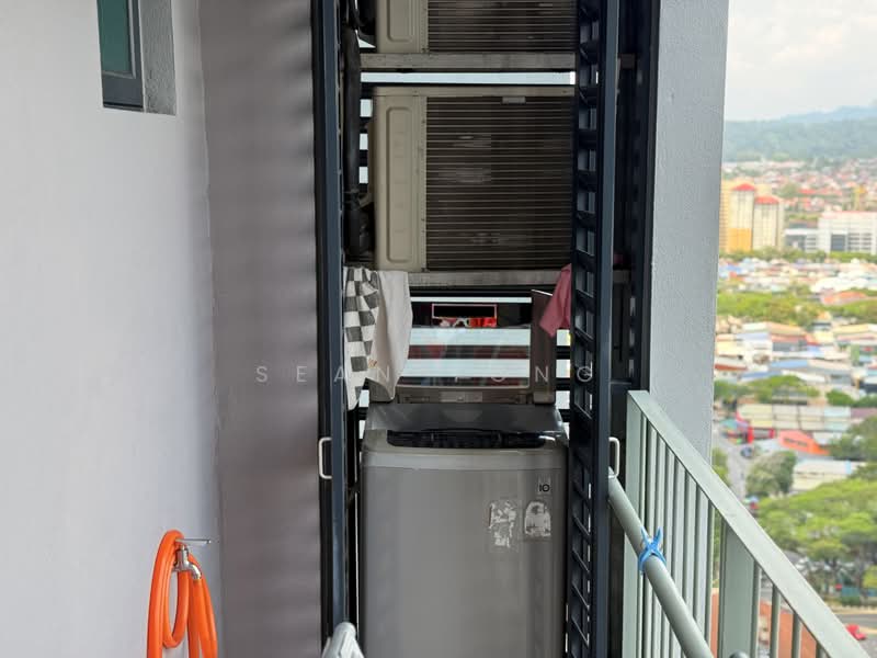 Servis Apartment untuk Disewa di Fortune Centra - Sean Yong - Balcony - PropertyGuru.com.my