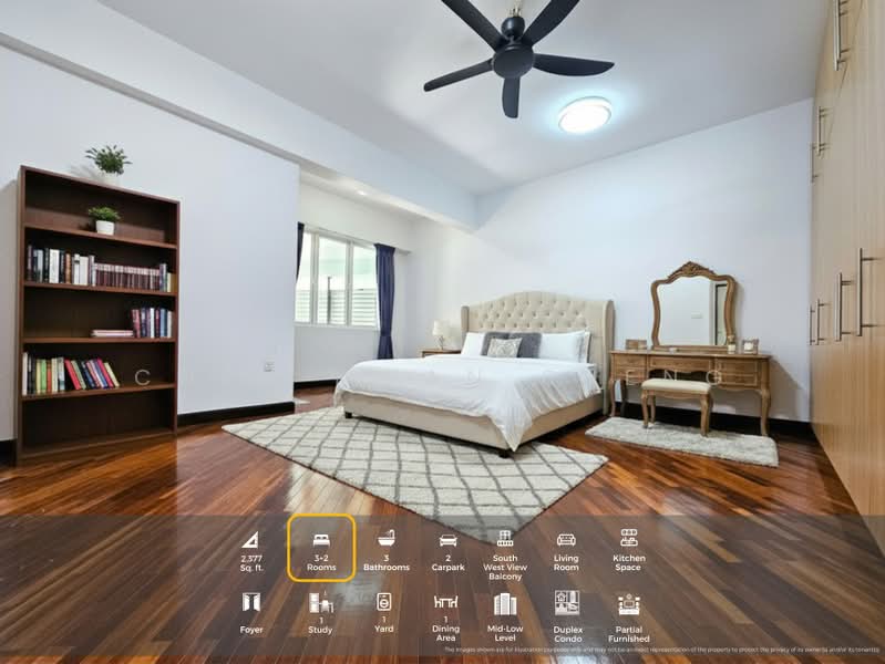 Condominium for Rent at Armanee Terrace - KS Chen - Bedroom - PropertyGuru.com.my