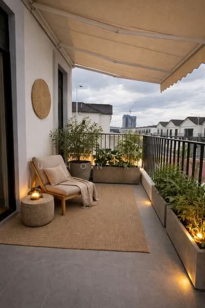 Cluster House for Sale in Eco Botanic (Iskandar Puteri (Nusajaya)) - U Hon Kun - Balcony - PropertyGuru.com.my