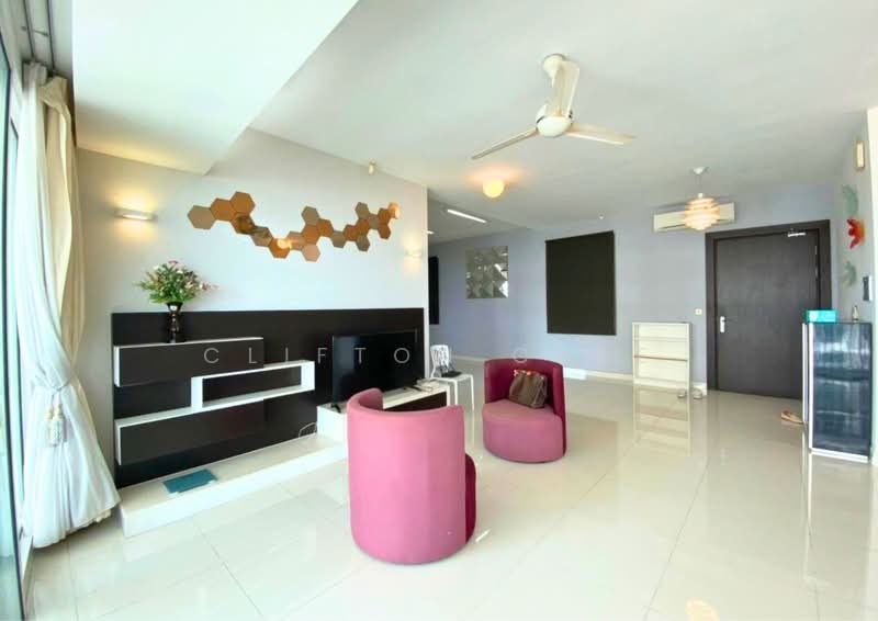 Condominium for Sale at Gurney Paragon - Clifton Chee - Living Room - PropertyGuru.com.my