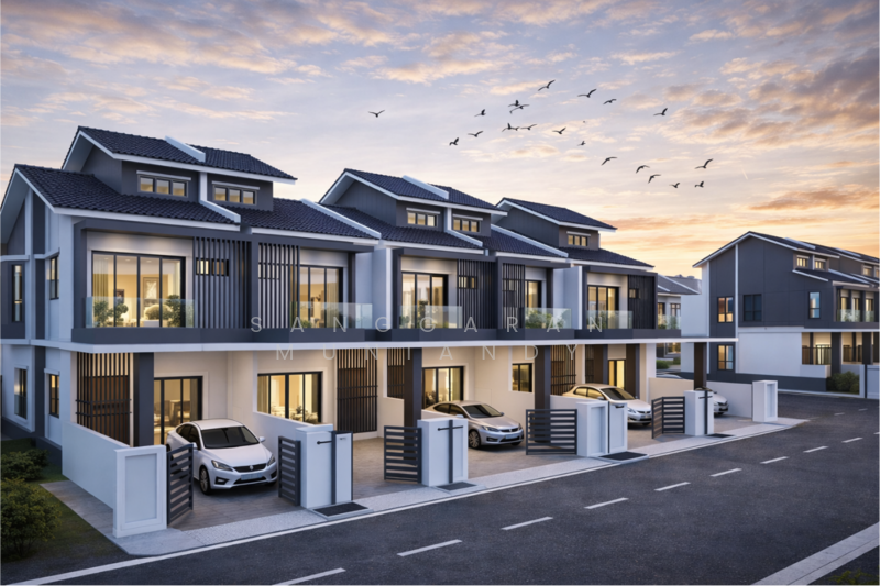 RUMAH TERES DUA TINGKAT DI NIBONG TEBAL untuk Untuk Dijual - RM 619,920, Mac 2026 - Exterior - PropertyGuru.com.my