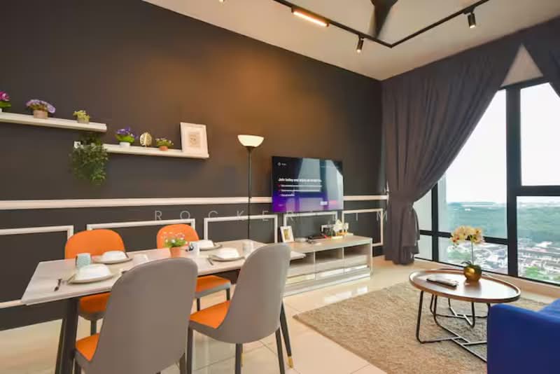 Service Residence for Sale at Southkey Mosaic - Rocker Lim - Living Room - PropertyGuru.com.my