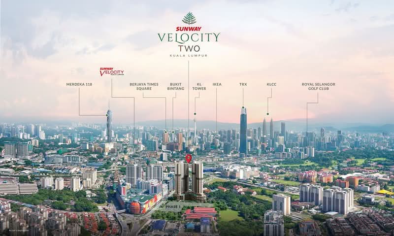 Sunway Velocity TWO untuk Untuk Disewa - RM 2,000 /bulan, Mac 2026 - Exterior - PropertyGuru.com.my