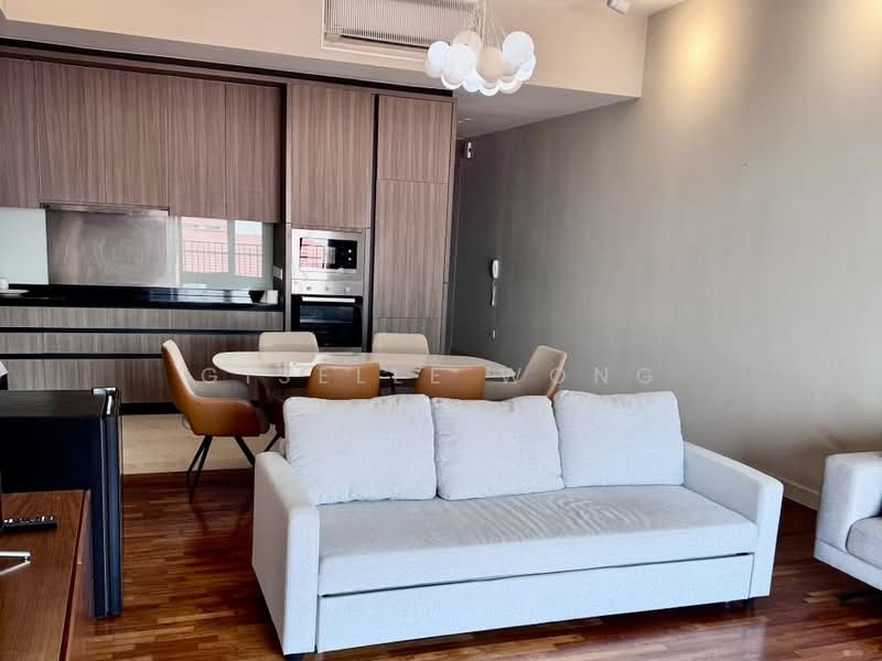 Service Residence for Rent at Straits Residences - Giselle Wong - Living Room - PropertyGuru.com.my