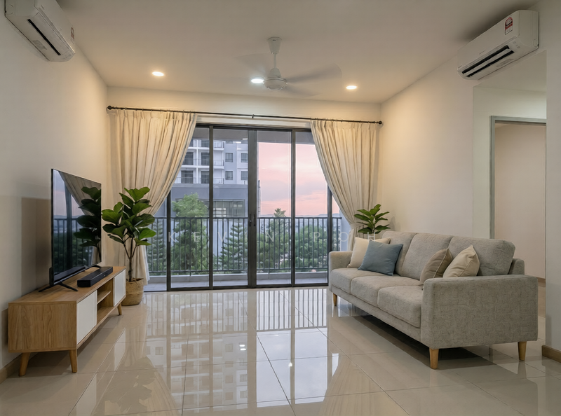 Service Residence for Rent at ANYA at Shorea Park - Kevin Poh - Living Room - PropertyGuru.com.my