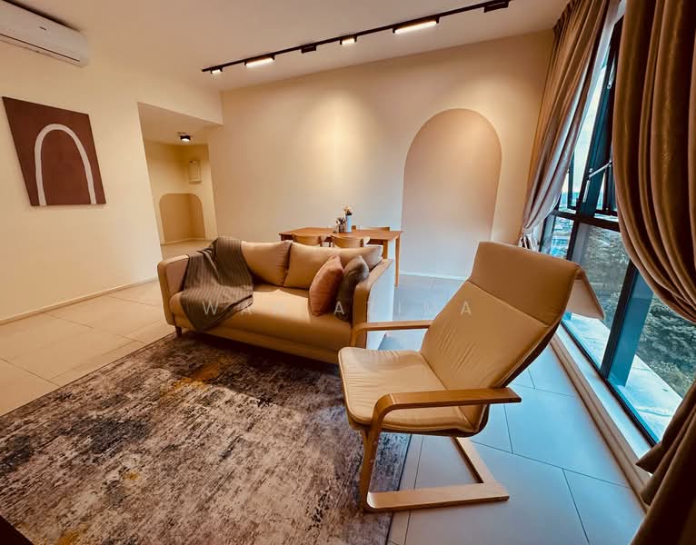 Service Residence for Sale at SqWhere Service Apartments - Wan Azima - Living Room - PropertyGuru.com.my
