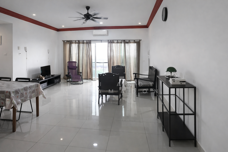 Apartment for Sale at Perling Heights Apartments - Haji Andy Mohamadon - Living Room - PropertyGuru.com.my