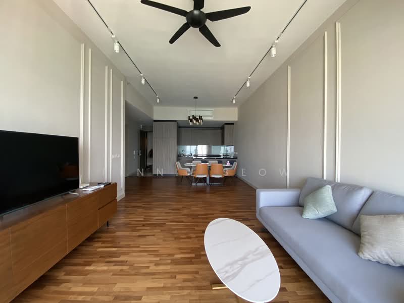 Service Residence for Rent at Straits Residences - Fennie Seow - Living Room - PropertyGuru.com.my