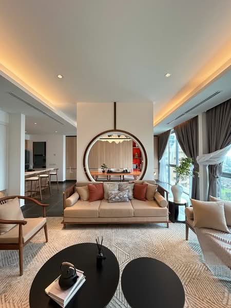 Condominium for Sale at D'Rapport - Lok Teh - Living Room - PropertyGuru.com.my