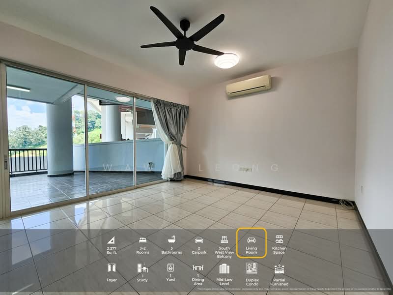 Condominium for Rent at Armanee Terrace - Wawa Leong - Living Room - PropertyGuru.com.my