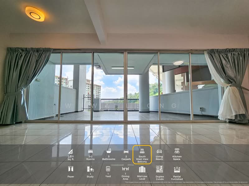 Condominium for Rent at Armanee Terrace - Wawa Leong - Balcony - PropertyGuru.com.my