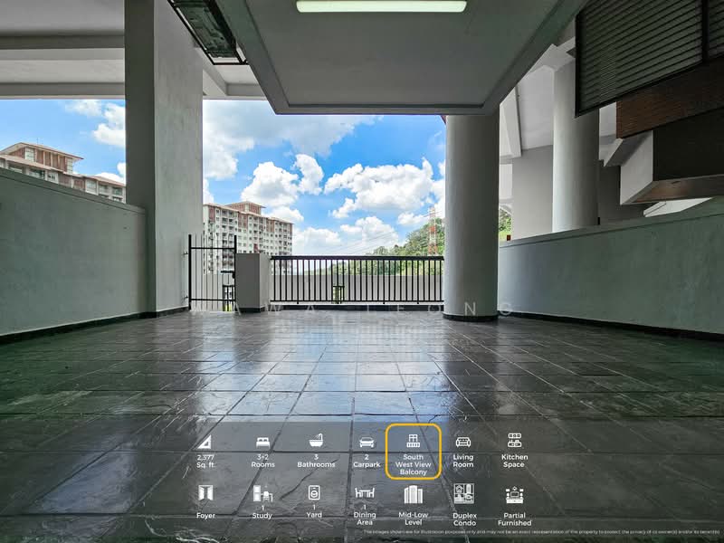 Condominium for Rent at Armanee Terrace - Wawa Leong - Balcony - PropertyGuru.com.my