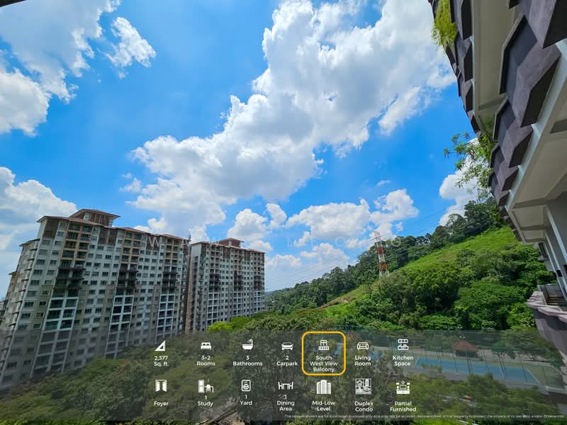 Condominium for Rent at Armanee Terrace - Wawa Leong - Balcony - PropertyGuru.com.my