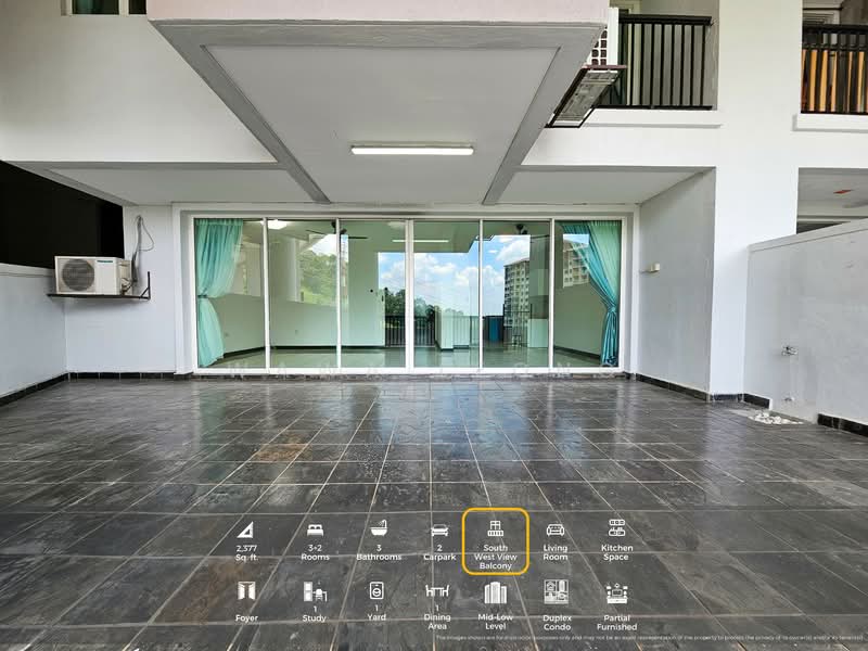 Condominium for Rent at Armanee Terrace - Wawa Leong - Balcony - PropertyGuru.com.my