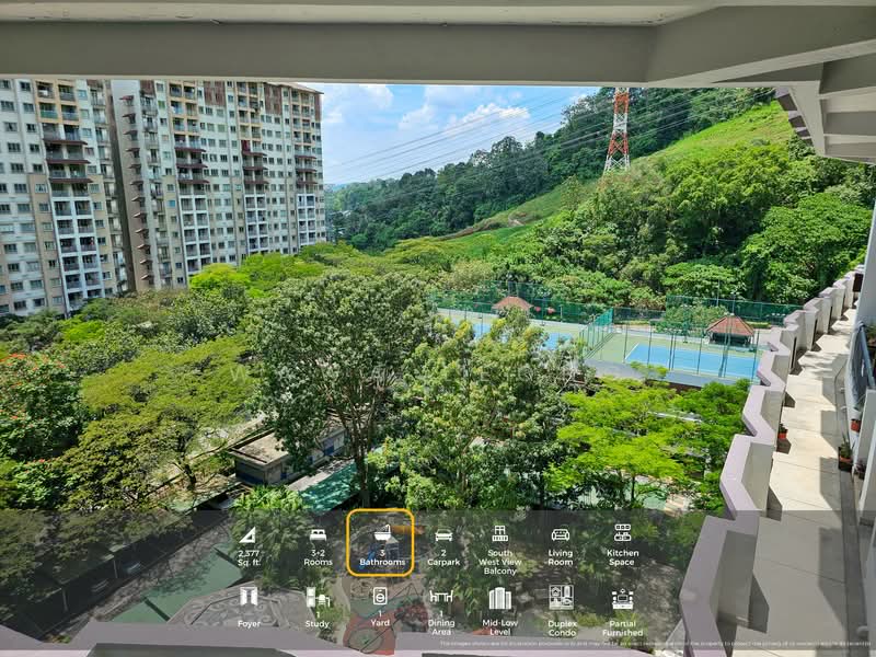 Condominium for Rent at Armanee Terrace - Wawa Leong - Balcony - PropertyGuru.com.my