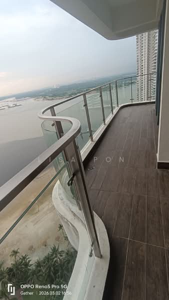 Lovell @ Country Garden Danga Bay untuk Untuk Disewa - RM 3,800 /bulan, Mac 2026 - Balcony - PropertyGuru.com.my