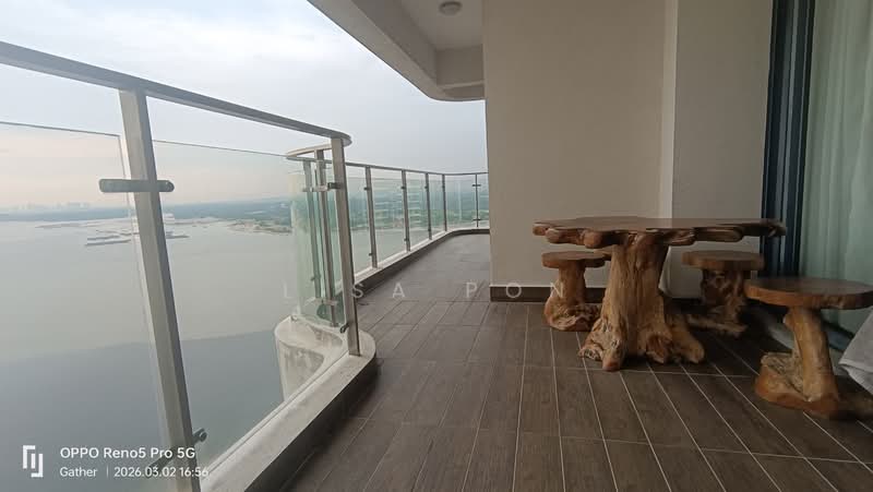 Lovell @ Country Garden Danga Bay untuk Untuk Disewa - RM 3,800 /bulan, Mac 2026 - Balcony - PropertyGuru.com.my