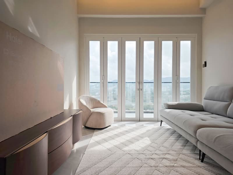 Kondominium untuk Disewa di Codrington Residence - Adrian Foo - Living Room - PropertyGuru.com.my