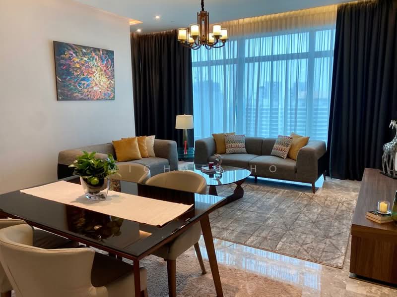Service Residence for Rent at Four Seasons Place - Michael Ho - Living Room - PropertyGuru.com.my