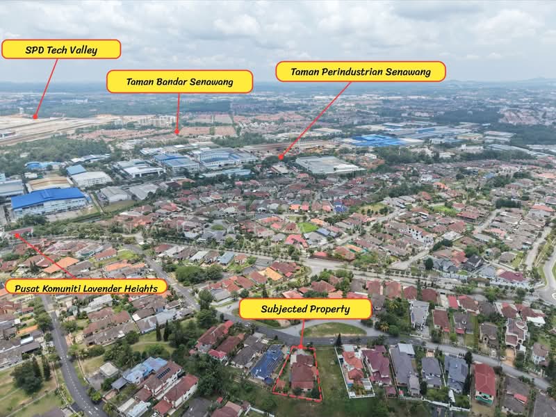 Bungalow for Sale in Lavender Heights (Senawang) - Naufal Ahmad Azahari - Drone view (Rear zoom out) - PropertyGuru.com.my