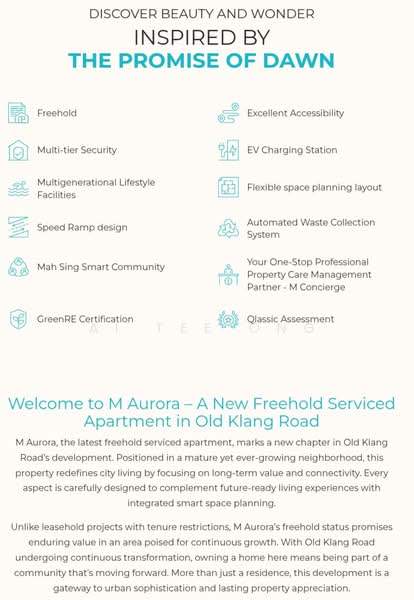 M Aurora untuk Untuk Dijual - RM 330,000, Mac 2026 - PropertyGuru.com.my