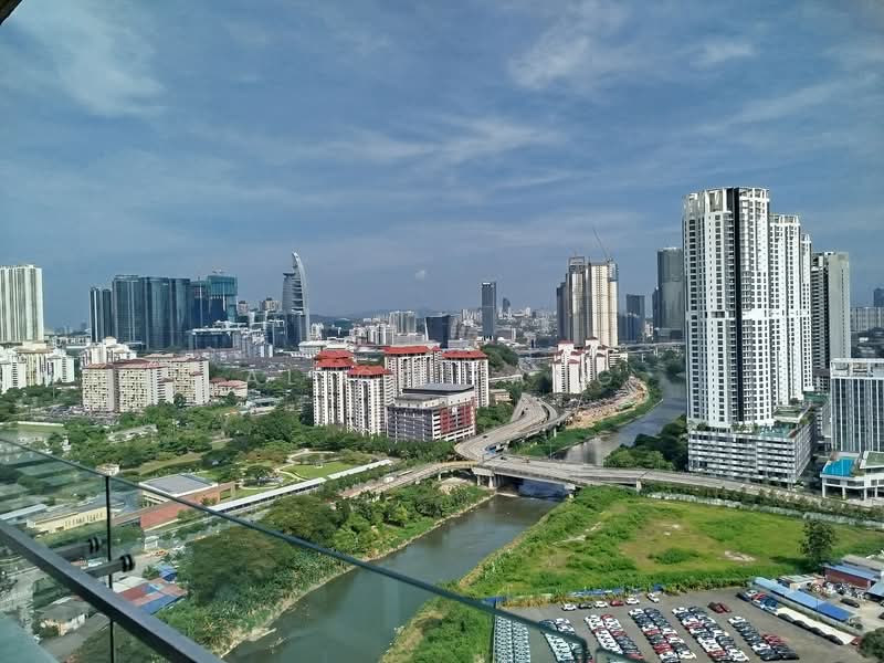 Service Residence for Sale at Southbank Residence - Alice Tang - Balcony view from living room - PropertyGuru.com.my