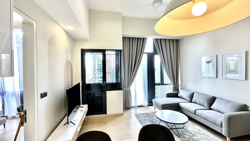 Service Residence for Rent at Star Residences One - Tim Siow - Living Room - PropertyGuru.com.my