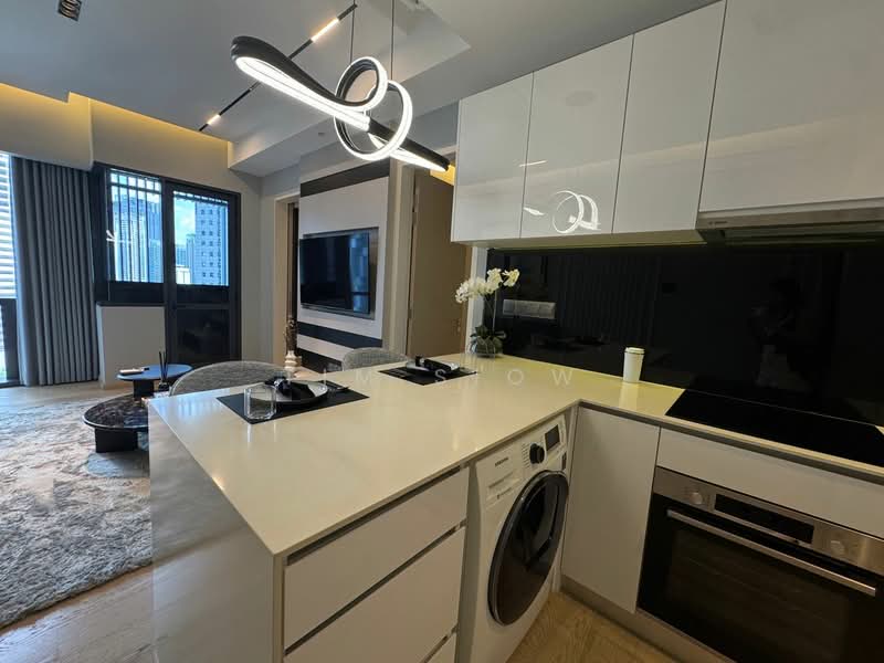 Service Residence for Rent at Star Residences One - Tim Siow - Living Room - PropertyGuru.com.my