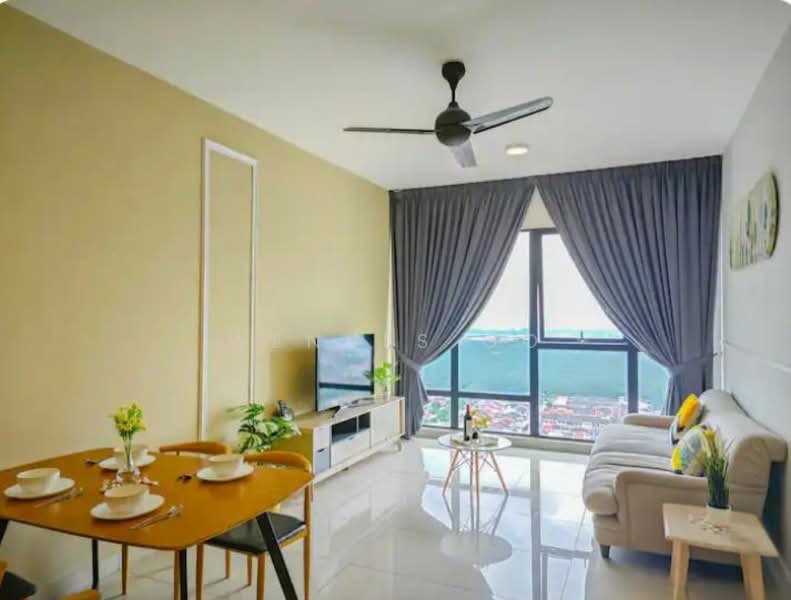 Service Residence for Rent at Southkey Mosaic - Wennes Go - Living Room - PropertyGuru.com.my
