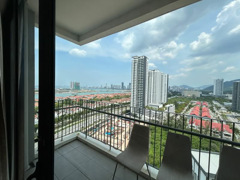 Servis Apartment untuk Disewa di The Tamarind - Chloe Fun - Balcony - PropertyGuru.com.my