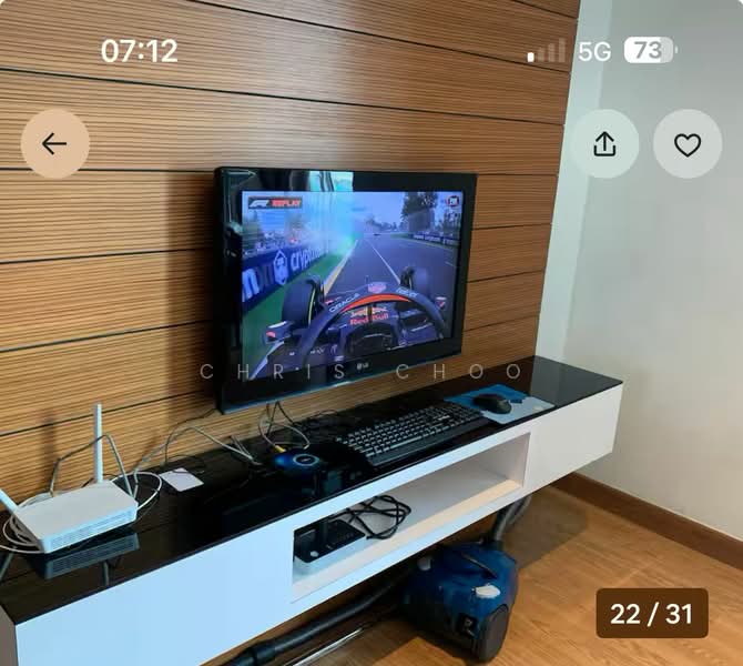 Service Residence for Sale at Dua Sentral - Chris Choo - Living Room - PropertyGuru.com.my