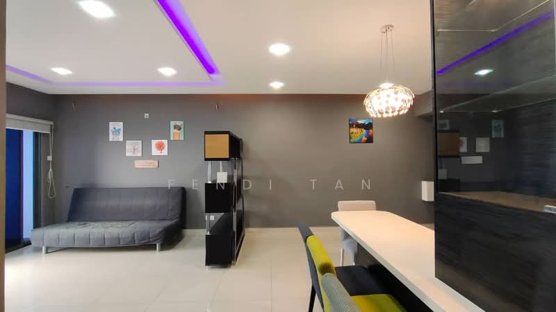 Service Residence for Rent at SetiaWalk - Fendi tan - Living Room - PropertyGuru.com.my