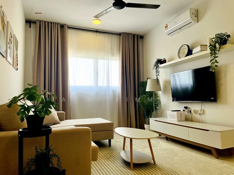 Servis Apartment untuk Disewa di Alanis Residence - Jacob Simmon - Living Room - PropertyGuru.com.my