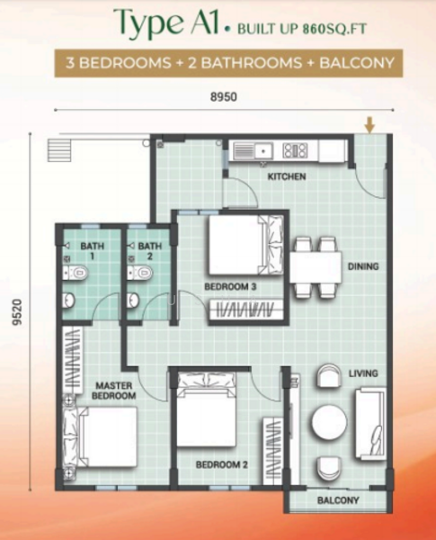 Sentrio Residences @ Senai untuk Untuk Dijual - RM 220,000, Mac 2026 - PropertyGuru.com.my