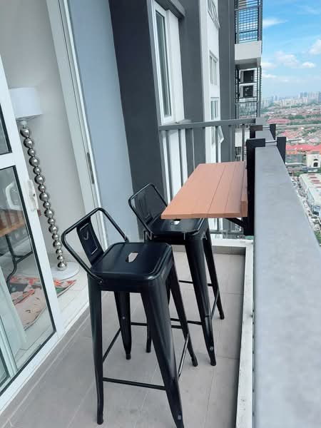 Service Residence for Rent at Pinnacle Sri Petaling - John Tan - Balcony - PropertyGuru.com.my