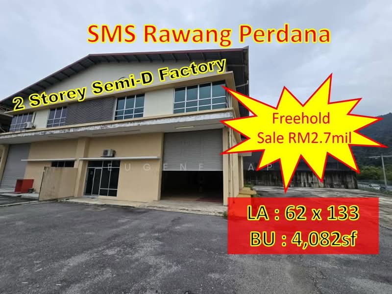 Semi-D Factory for Sale in Kawasan Industri Rawang Perdana (Rawang) - Eugene Yap - Exterior - PropertyGuru.com.my