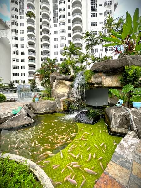 Condominium for Sale at South View @ One Ampang Avenue - Elaine Lee - Fish Pond with Waterfall Feature - PropertyGuru.com.my