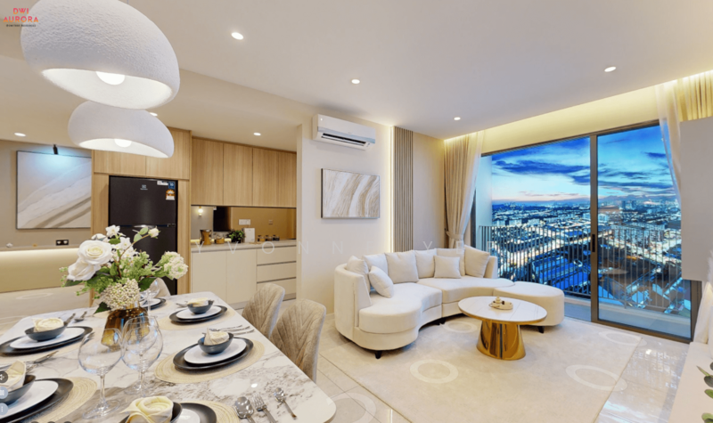 Dwi Aurora Residences untuk Untuk Dijual - RM 600,000, Mac 2026 - Living Room - PropertyGuru.com.my