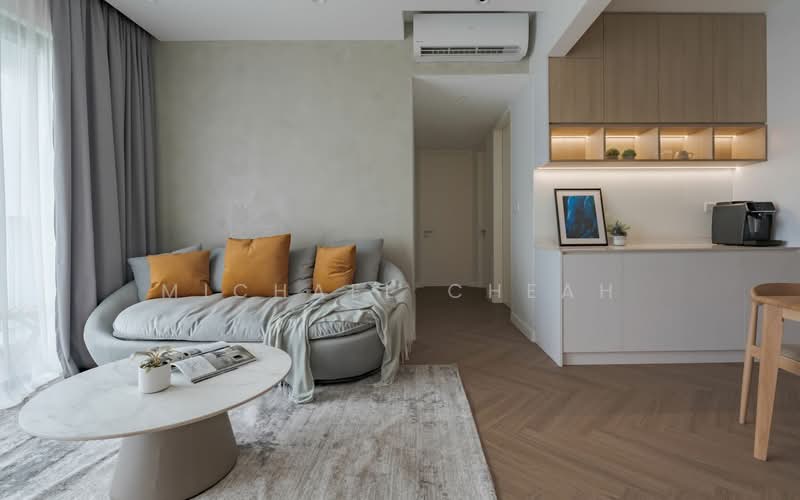 Service Residence for Sale at Cantara Residences - Michael Cheah - Living Room - PropertyGuru.com.my